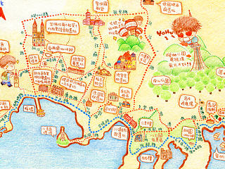 那些年我画过的小地图（个人主页-ZNzA0NTQ0MA==） - 商业插画 - 站酷设计师梁妍工作室原创素材 - 站酷ZCOOL