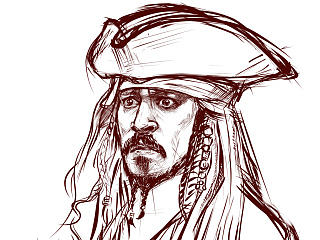 加勒比小海盗……Johnny Depp❤（个人主页-ZNjAwODAxNg==） - 创作习作 - 站酷设计师MAO爷爷原创素材 - 站酷ZCOOL