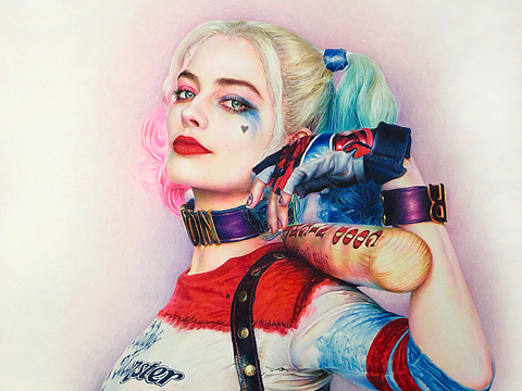 彩铅手绘x特遣队小丑女