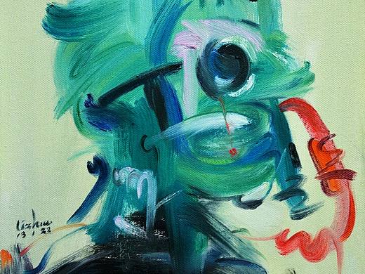 戴防毒面具的人