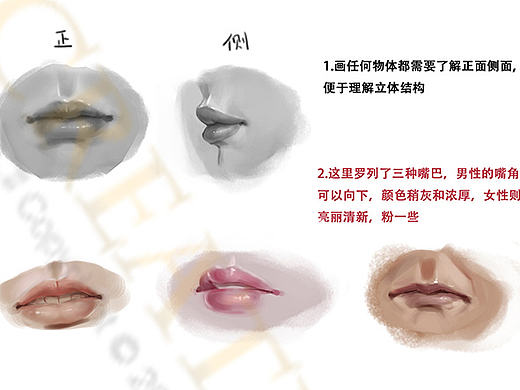 一言不合就强吻？？怎样画出好看性感的嘴唇