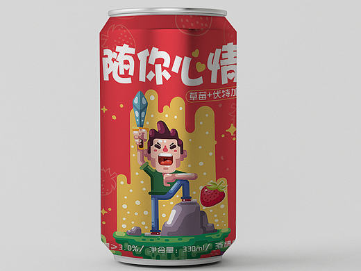 【包装】水果鸡尾酒易拉罐外包装