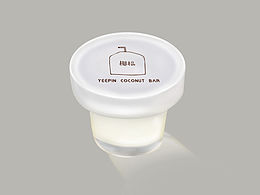 手绘椰子布丁甜品