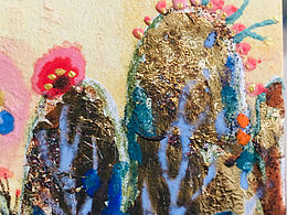 岩彩《乱花渐欲迷人眼》