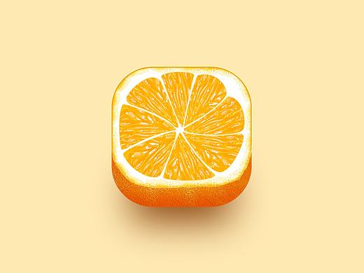 橘子图标