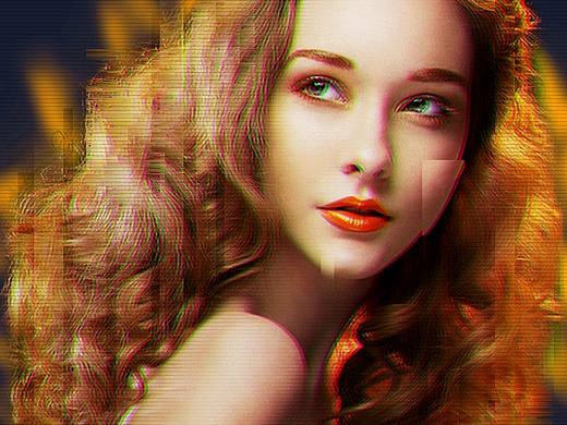 合成故障风波普（个人主页-ZMzQ1MjEyMDA=） - 海报 - 站酷设计师A鹏军原创素材 - 站酷ZCOOL