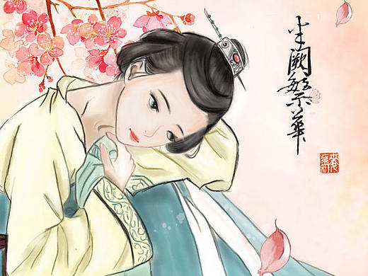 水墨风格手绘人物练习