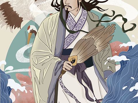 三国风插画 诸葛亮
