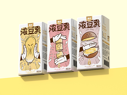 開鑫浓豆乳包装设计丨原味原浆