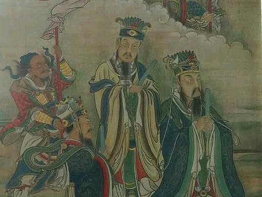 大光画记  山西高平炎帝陵炎帝大殿主体泥墙传统壁画