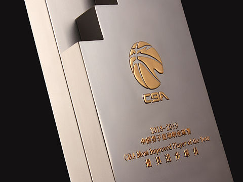 CBA最具进步球员奖杯设计