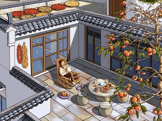 二十四节气插画—秋分
