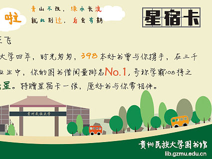 图书馆讲座海报及毕业纪念卡