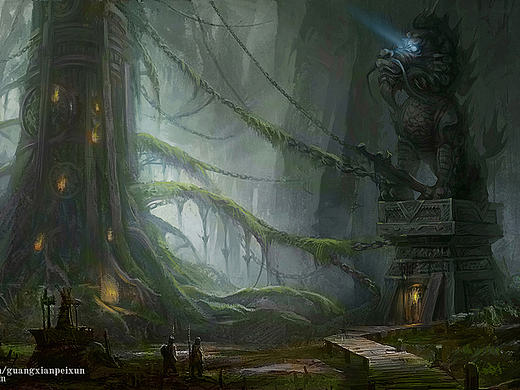 游戏场景气氛图