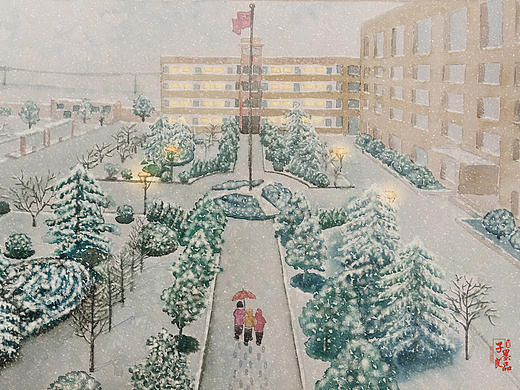 母校之冬（個(gè)人主頁-ZMTk1MDc0MzI=） - 創(chuàng)作習(xí)作 - 站酷設(shè)計(jì)師良?jí)m原創(chuàng)素材 - 站酷ZCOOL