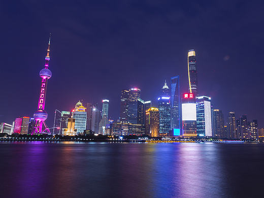 上海外滩夜景/陆家嘴风光摄影