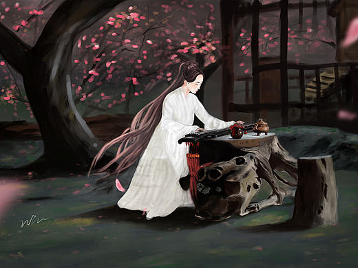 三生三世 十里桃花 手绘练习