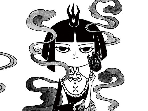 [乌鸦·女孩] 系列插画