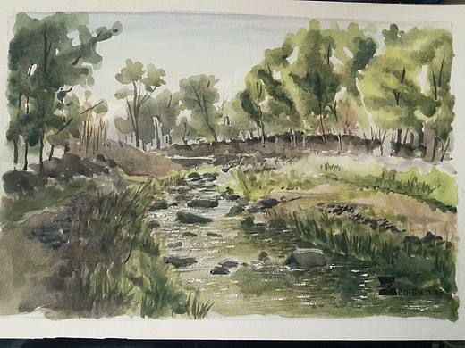 宝鸡写生--色彩（个人主页-ZMTYwNTU1Mjg=） - 绘画 - 站酷设计师金子折原创素材 - 站酷ZCOOL