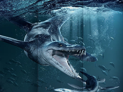 侏罗纪世界海报 临摹作业