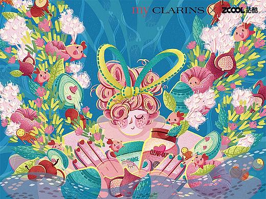 myCLARINS【美肌植愈記】——天然植愈（個人主頁-ZNjYwNTk3NDQ=） - 海報 - 站酷設(shè)計師二瓶漫天原創(chuàng)素材 - 站酷ZCOOL