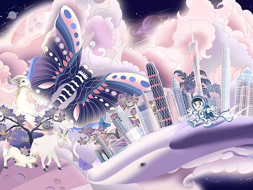 华为全球主题大赛之城市画报——广州