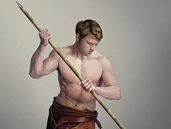 临摹长矛男一张（带简单过程）（个人主页-ZMjk4NjQzMg==） - 创作习作 - 站酷设计师Hinata0801原创素材 - 站酷ZCOOL