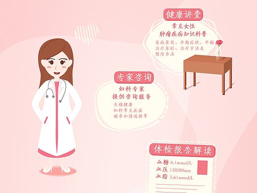 女性健康推广页