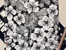 黑白装饰画