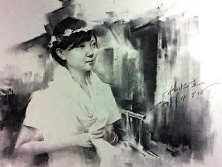 原创（每日一 涂）倾国倾城美女