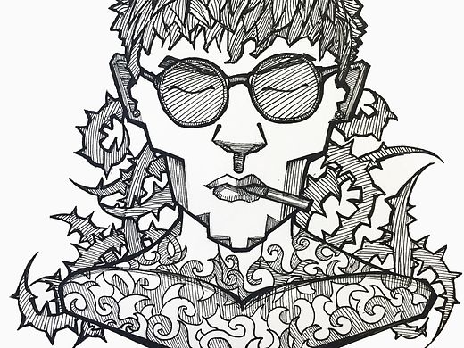 简单一画（个人主页-ZMTM2ODQ3NjA=） - 新锐潮流插画 - 站酷设计师消失的书签原创素材 - 站酷ZCOOL