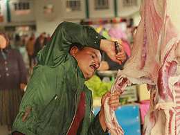 南疆某縣的早市