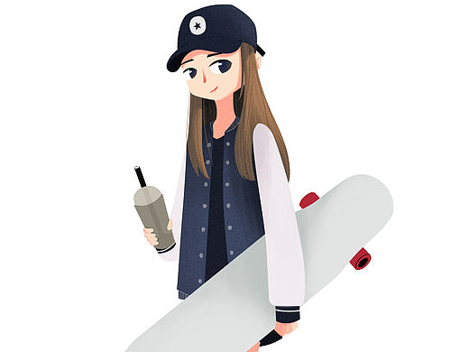 长板女孩