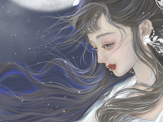 原创插画‖嫦娥&玉兔