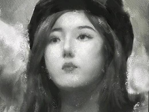 【板绘】原创饭绘gfriend sinb 黄恩妃 喷枪加水彩质感（个人主页-ZNTMxNTE4MDQ=） - 艺术插画 - 站酷设计师画画的小建原创素材 - 站酷ZCOOL