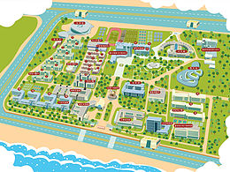 中国石油大学手绘地图