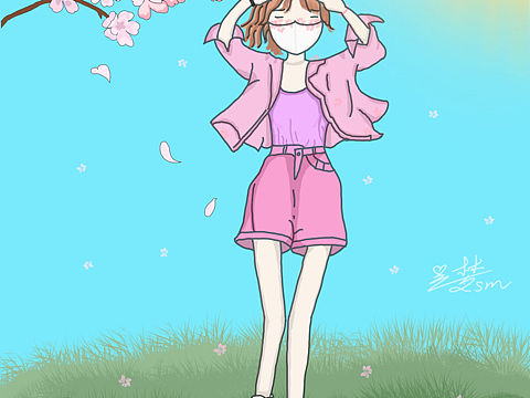 小白插画师第一份作品