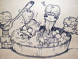 上課隨意畫的饅頭人SAM（個人主頁-ZMjU1Mg==） - 商業(yè)插畫 - 站酷設計師carrie_bxx原創(chuàng)素材 - 站酷ZCOOL