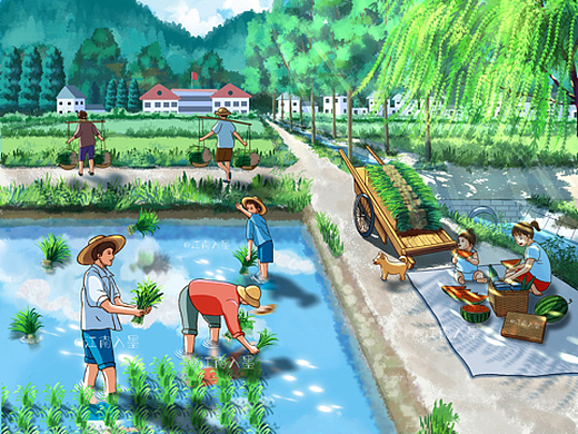 童年回忆系列《插秧》