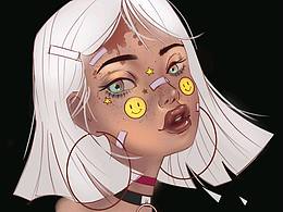 2020份兒插畫練習(xí)-Black or White