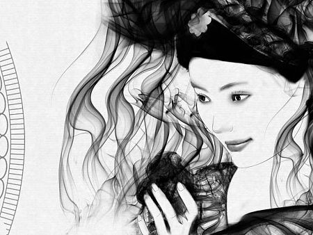 创意 壮族系列  水墨  唯美 插画