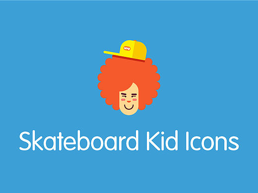 Skateboard Kid Icons（手机图标）