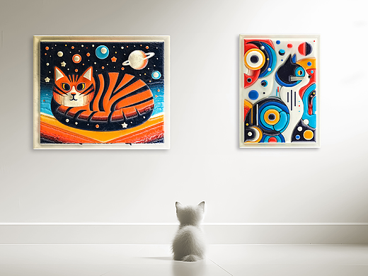 猫咪的画作