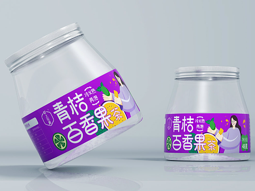 花果茶包装设计 花茶包装设计 果茶包装设计 插画包装