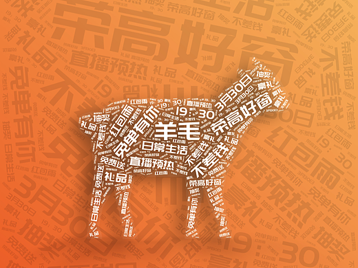 薅羊毛 词云设计