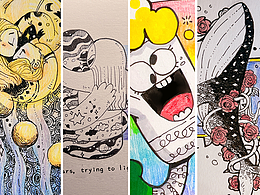 寄給遠方的朋友-明信片上的涂鴉