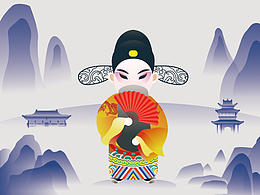 纱阁戏人海报设计