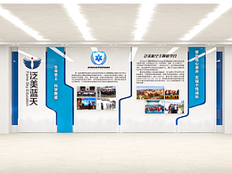 泛美蓝天文化墙