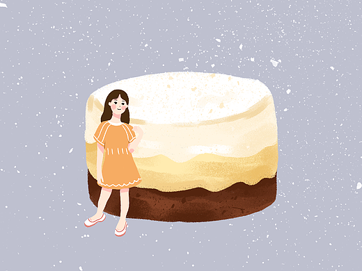 甜点女孩-194黄油巧克力乳酪女孩