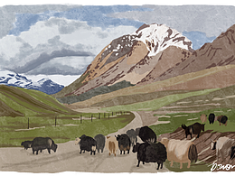 一些旅行的风景画